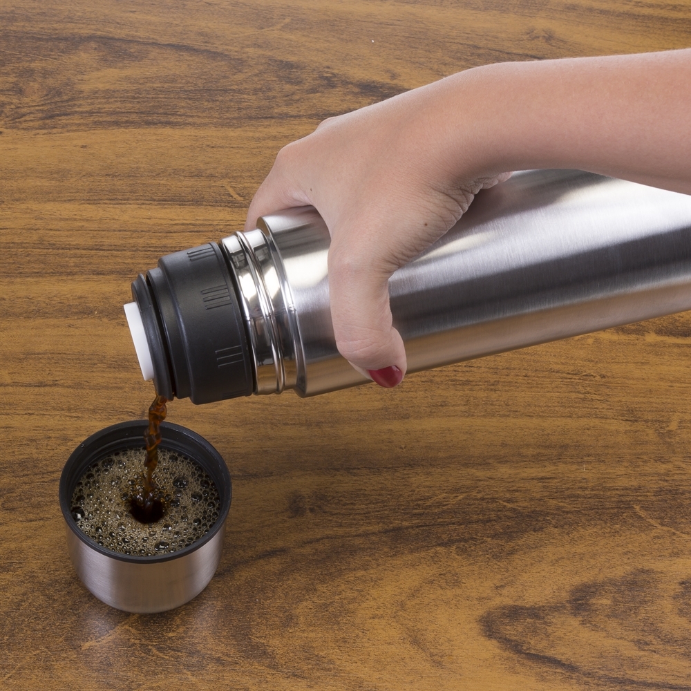 Garrafa Térmica Inox 1L - Imagem 5